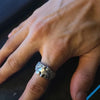 Rings For Men Creative Venus Mask Ring, Retro Thai Silver Relief With Adjustable Opening Ring Confessing Gift - Image 2