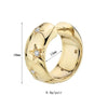 Gold Color Big Hoop Earrings for Women Zircon Star Round Circle Piercing Earrings Party Jewelry Accessories - Image 5