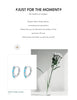 MODIAN Solid 925 Sterling Silver Circle Rhombus Turquoise Hoop Earrings Trendy Platinum Plated Ear Buckle For Women Fine Jewelry