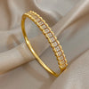 Multilayer Micro Inlaid Zircon Cuff Bracelet for Women Elegant Gold Plated Copper Stacked Bracelets Jewelry - Image 7