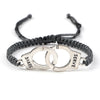 Adjustable Braided Rope Bracelet Silver Color Couple Handcuff Lucky Red Black Thread Handmade Knot Classic Jewelry For Woman Man - Image 10