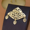 Sunspicems Gold Color Arab Brooch For Women Hijab Lapel Pins Gold Color Bridal Wedding Jewelry - Image 3