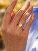 Gemagic Silver Zircon Delicate Simple Oval Ring For Women Engagement Wedding Jewelry - Image 2