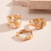 3Pcs Vintage Irregular Pleated Open Ring for Women Men Vintage Punk Liquid Metal Style Finger Y2K Accessories Jewelry - Image 3