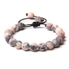 8MM Stone Bead Braid Bracelets Minimalist Carnelian Agates Jades Gem Woven Bangle Jewelry Gift For Women Men - Image 21
