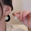 New Hollow Flower Earrings for Women Gentle Temperament Senior Sense Earring Wedding Party Jewelry Gift Wholesale