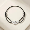 Stainless Steel Handcuff Bracelet Adjustable Size Lace Up Rope Menottes Corde Handcuffs Bracelet With - Image 1