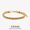 Mixed Color Clip Beads Twisted Bracelet Anklet Chain Pvd Plated Stainless Steel Women Jewelry Accessory - Image 1