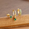 3PCS Geometric Zircon Small Drop Earrings Set for Women Temperament Dangle Earring Party Jewelry Accessories - Image 5
