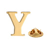 Quality Brass Initial A to Z 26 Letters Pin English Symbol Design Men's Suit Collar Lapel Brooch Pin - Image 10
