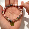 Mhs.sun 12 Star Zodiac Sign Pink Zebra Stone Beaded Bracelets Constellation Birthday Party Jewelry For Women Men - Image 4
