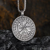 Rune Compass Necklace for Men Vintage Pendant Amulet Party Jewelry Gift - Image 8