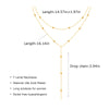 Stainless Steel Lariat Necklace Gold Plated, Dainty Long Necklace Laryered Necklaces For Women Girls, Y Shape Drop Pendant - Image 5