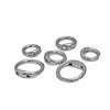 10Pcs Stainless Steel Double Hole Linking Circle Sophisticated Craft Ring Connector Rings with Two Holes for Jewelry Accessories - Image 6