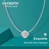 Pandent Necklace Silver Plated White Gold Gra Dainty Necklaces for Women - Image 1