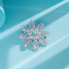 Sparkle Double-decker Micro-inlaid Zircon Snowflake Brooch Evening Dress Corsage Decoration Accessories Pins - Image 4