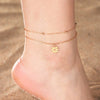 Stainless Steel Anklets for Women Sun Flower Leaves Moon Star Foot Bracelet Jewelry Summer Beach Accessories - Image 5