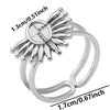 6Pcs Stainless Steel Gold Plated Irregular Blank Base Cabochon Open Rings Punk Geometric Men Party Chunky Jewelry - Image 13