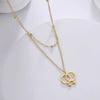 Double Female Symbol Pendant Choker Stainless Steel Double Layer Necklace for Women Jewelry Birthday Gift - Image 4