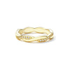 Silver Simple Twisted Rope Ring, Gold Plated Cubic Zirconia Eternity Band Stackable for Women Engagement - Image 21