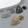Intricate Gold-Plated Stainless Steel Celtic Triquetra Brooch – Styling Meaningful Gifts - Image 5