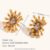 La. Muses Delicate Oval Zircon Stamen Stainless Steel Earrings For Women Female Quality Jewelry Gift - Image 7