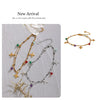 Colorful Bead and Flower Chain Anklet in Gold-Tone or Silver-Tone - Image 12