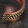 Vinterly Copper Bracelets Magnetic Adjustable Braided Cuff 12mm Bangles Soft Metal Resizable Jewelry Men Women - Image 3