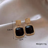 Black Hanging Long Earrings for Women Triangle Square Statement Drop Earrings Boucle Oreille Jewelry - Image 44