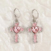 Vintage Punk Pink Crystal Cross Drop Earrings For Women Gothic Hip Hop Cross Star Charms Earrings Y2K Aesthetic Jewelry - Image 10
