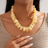 Bohemian Acrylic Multi-layer Choker Necklaces for Women Irregular Colorful Bead Necklace Exaggerated Party Wedding Accessories F - Image 17
