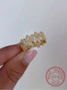 Silver Full Zircon Marquise Ring For Women Engagement Wedding Jewelry - Image 1