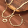 3pcs Set Gold Color Ears of Wheat Necklace Bracelet Ring Set for Women Simple Personality Jewelry Accessories Gift - Image 3