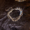 Zircon Double Layer Silver Colour Bracelet Women's Personality Bracelet Party Jewelry Birthday Gifts - Image 3