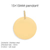 Minimalist Geometric Round Pendant Homemade Bracelet and Necklace Making Accessories - Image 14