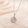 Spiral Swirl Pendant Necklace Stainless Steel Gold Color Women Neck Chain Choker Geometric Jewelry Birthday Gift - Image 2