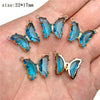 5pcs/lot Colorful Crystal Butterfly Pendant Glass Gradient Charms For Korean Women Necklace Choker Jewelry Accessories - Image 10