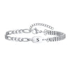 A-Z Initial Bracelets for Men Women, Figaro Chain, Double Layered Box Link Chain Bracelets, Name Gift for Him - Image 20