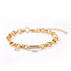 Stainless Steel Chunky Link Chain Bracelet For Women Gold Plated Hip-hop Rock Style Women's Bracelets 20cm+5cm - Image 13