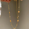 Vintage classic diamond studded daisy layered necklace single-layer collar chain party jewelry for women gifts - Image 4