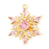 1 Piece Brass Christmas Charms Snowflake Clear Cubic Zirconia Multicolor Rhinestone Pendants For Necklace Making 20.5mm x 16mm - Image 10