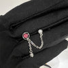 1PCS Cute Pink Zircon 316L Stainless Steel Ear Bone Nail Y2K Punk Small Earring for Women Cochlea Jewelry Party Gift - Image 7