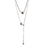 Stainless Steel Silver Color Beaded Necklaces for Women Metal Pull Long Snake Bone Chain Necklaces Jewelry Party Gifts - Image 6