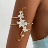 Ftcy Elegant Sexy Floral Open Cuff Armlet For Women Vintage Boho Enamel Glaze Craft Upper Arm Bracelet Beach Body Jewelry Gift - Image 7