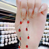 Korean Zircon Water Drop Earrings for Women Shiny Crystal Long Pendant Dangle Earring Wedding Party Jewelry Gifts - Image 14