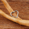 Heart Detail Clicker Hoop Piercing Earring in Gold-Tone or Silver-Tone - Image 13