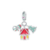 Silver Christmas Charms Santa Reindeer Sleigh Bell Gingerbread Tree Stocking Candy Cane Pendant Fit Bracelet Jewelry Gift - Image 12