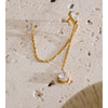 1PC Stainless Steel Cubic Zirconia Chain Drop Earrings Dainty Prom Jewelry Waterproofs - Image 2