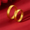 Sand Gold Adjustable Ring Matte Wide Band Openable Fade Resistant Unisex Couple Jewelry Minimalist Gift - Image 5