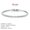 Tennis Bracelet For Women Style 4 Color 4 Claws Mosaic Cubic Zirconia Silver Color Jewelry Gift - Image 18